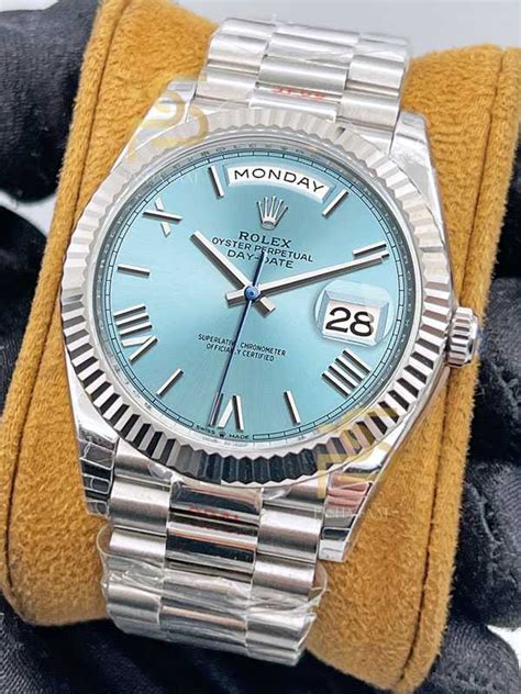 rolex day-date blue|rolex day date price new.